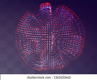 Vector abstract form. bright colors and highlights. neon rainbow.