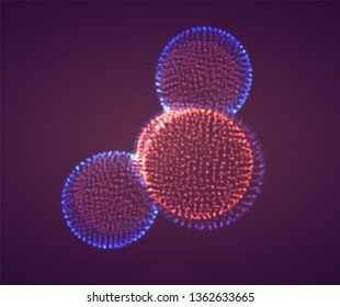 Vector abstract form. bright colors and highlights. neon rainbow.