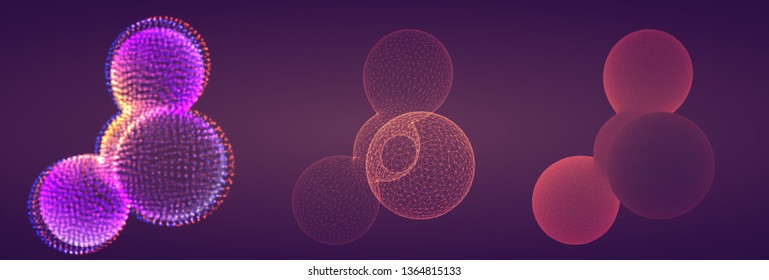Vector abstract form. bright colors and highlights. neon rainbow.