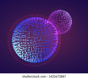 Vector abstract form. bright colors and highlights. neon rainbow.
