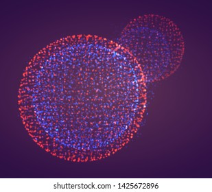 Vector abstract form. bright colors and highlights. neon rainbow.