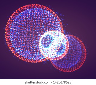 Vector abstract form. bright colors and highlights. neon rainbow.