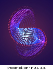 Vector abstract form. bright colors and highlights. neon rainbow.