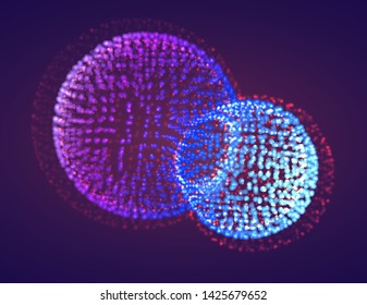 Vector abstract form. bright colors and highlights. neon rainbow.