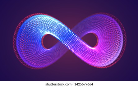 Vector abstract form. bright colors and highlights. neon rainbow.