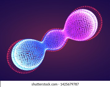 Vector abstract form. bright colors and highlights. neon rainbow.