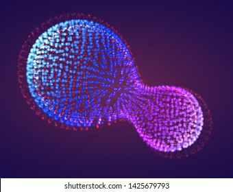 Vector abstract form. bright colors and highlights. neon rainbow.