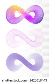 Vector abstract form. bright colors and highlights. neon rainbow.