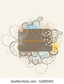 vector abstract frame