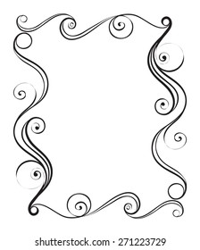 Vector abstract frame