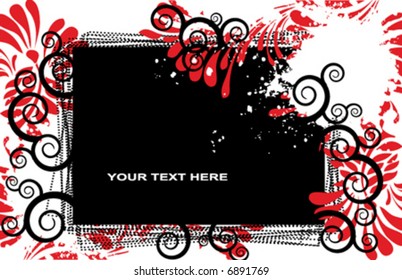 vector abstract frame