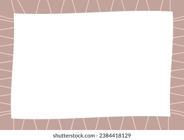 Vector abstract frame with decoration lines