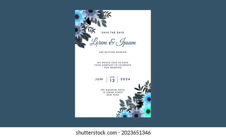 Vector abstract frame for marriage wedding invitation card template with romantic trending foliage of beautiful flowers, leaves, branches.Save the date, RSVP, thank you cards, cover design greeting