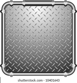 vector abstract frame of the metal pipes