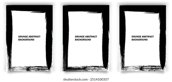 Vector Abstract frame Paints Cover Design Poster Template Backgrounds. Design for poster, invitation, gift card, coupon, book cover, photography overlay, web banner.