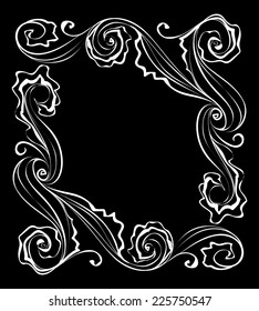 Vector abstract frame. Waves