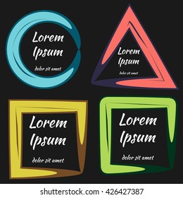 Vector abstract frame for your design