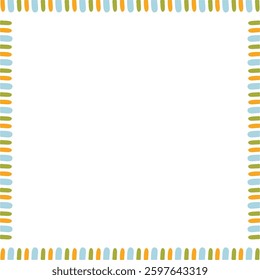 Vector abstract frame for your photo. Border easter frame design template. Elegant frame for certificate