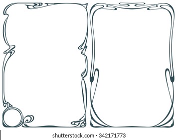 Vector abstract framework from the bound flowers and plants for decoration and design