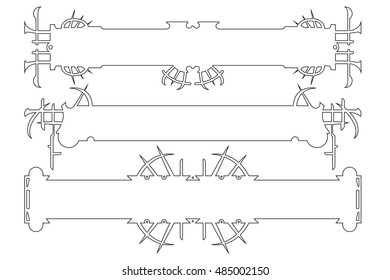 Vector abstract framework from the bound flowers and plants for decoration and design