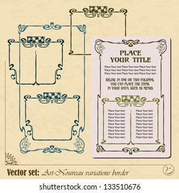 Vector abstract framework from the bound lines for decoration and design