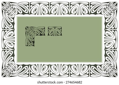 Vector abstract framework from the bound lines for decoration and design