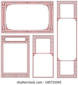 Vector abstract framework for decoration and design