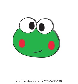 vector abstract frog icon red green frog symbol transparent background frog