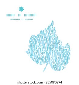 Vector abstract frost swirls texture leaf silhouette pattern frame