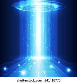 vector abstract future technology, electric telecom background