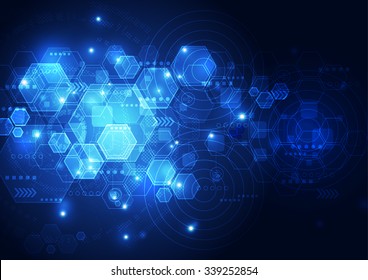 vector abstract future technology, illustration background