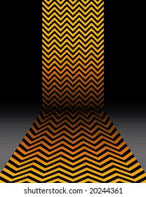 Vector. Abstract futuristic background. The decor of the brake bands and techno elements on a black background.