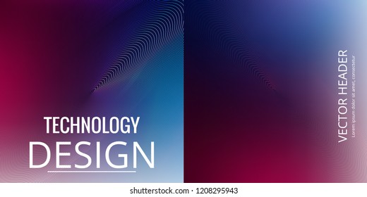 Vector Abstract futuristic board, Illustration high computer technology dark blue color background. Hi-tech digital technology concept