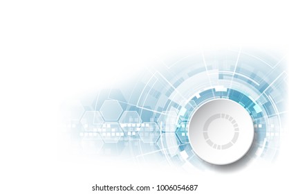 Vector Abstract futuristic circuit board, Illustration high digital technology blue color