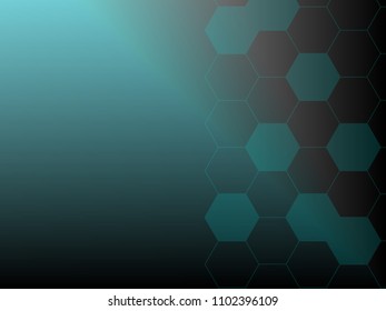 Vector Abstract futuristic circuit board, Illustration high computer technology dark blue color background. Hi-tech digital technology concept