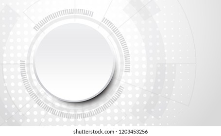 Vector abstract futuristic circuit board on technology background.illustration