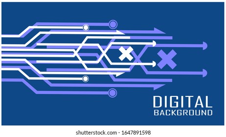 Vector Abstract futuristic circuit board, Illustration 
