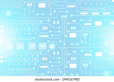 Vector Abstract futuristic circuit board, Electronic motherboard, Illustration high computer technology dark blue color background. Hi-tech digital technology concept.