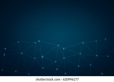 Vector Abstract futuristic circuit board, Illustration high computer technology dark blue color background. Hi-tech digital technology concept.