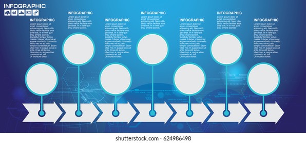 Vector Abstract futuristic circuit board, Illustration high computer technology light blue color background. Hi-tech digital technology concept