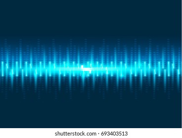 Vector Abstract futuristic circuit board, Illustration high computer technology  background. Hi-tech digital technology concept