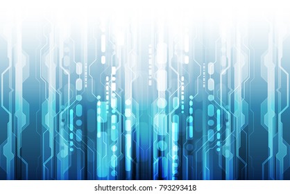 Vector Abstract futuristic circuit board, Illustration high digital technology blue color