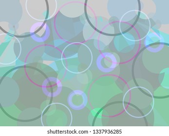 Vector Abstract Futuristic Geometric Background. Textured Wallpaper in Low Poly Style with Round. Vector illustration of Fond in Pale Colors. Modern Concept in Light Colors for Graphic Design