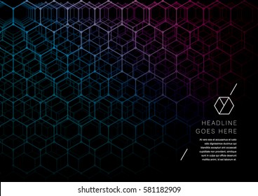 Vetor de fundo geométrico futurista abstrato