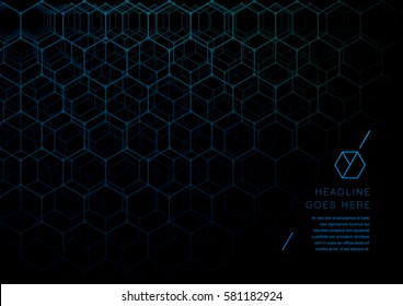 Vector of abstract futuristic geometric background