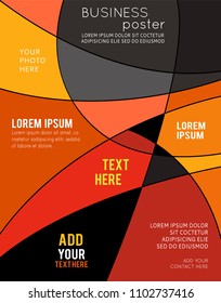 Vector abstract futuristic Geometrical concept illustration - layer template