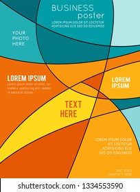 Vector abstract futuristic Geometrical concept illustration - layer template