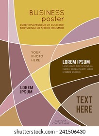 Vector abstract futuristic Geometrical concept illustration - layer template