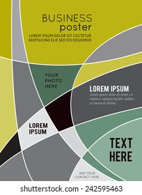 Vector abstract futuristic Geometrical concept illustration - layer template