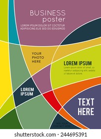 Vector abstract futuristic Geometrical concept illustration - layer template